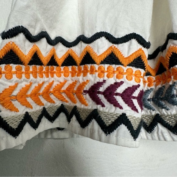 TULAROSA Size XXS White Multicolor Embroidered mini Dress - Picture 11 of 13